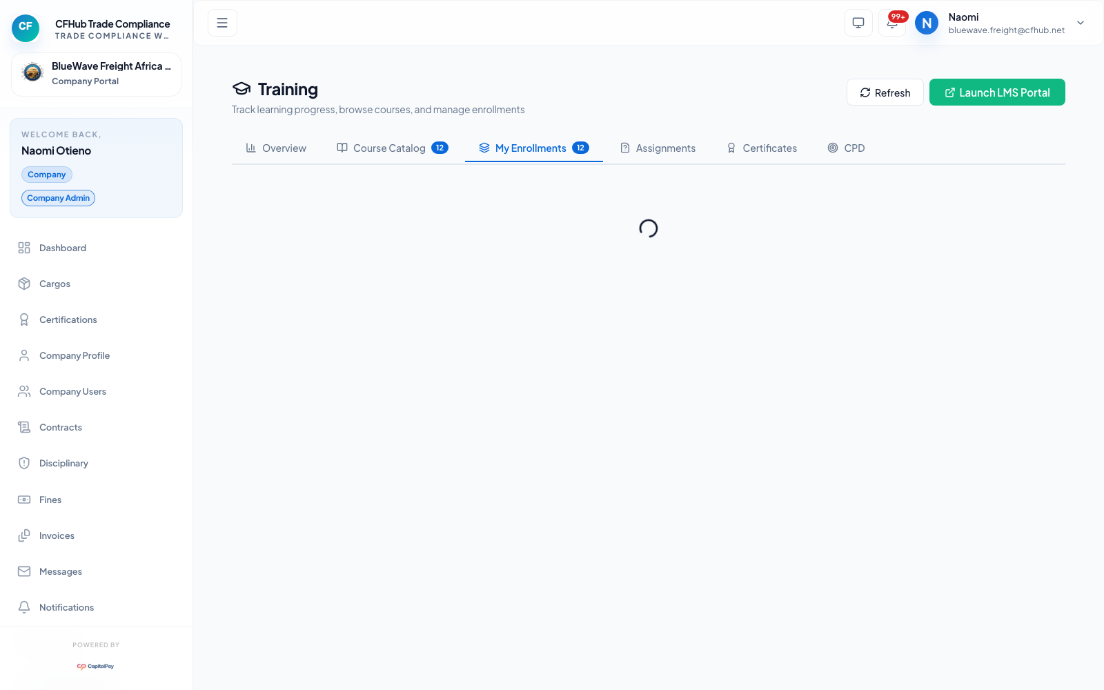 Training enrollments